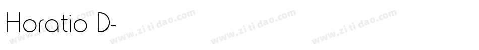 Horatio D字体转换